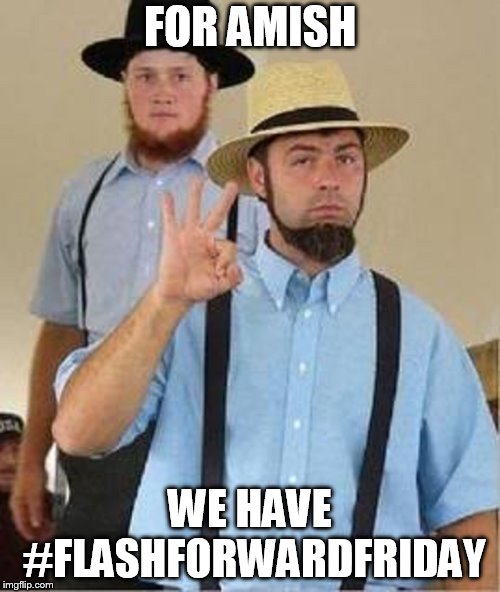 Amish Approved | FOR AMISH; WE HAVE #FLASHFORWARDFRIDAY | image tagged in amish approved | made w/ Imgflip meme maker