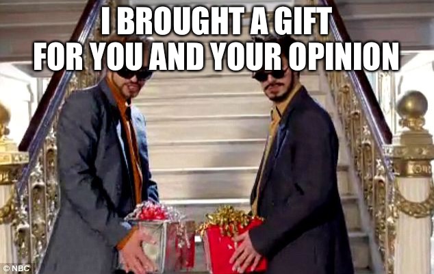 When trump cultist speak their opinion as fact | I BROUGHT A GIFT FOR YOU AND YOUR OPINION | image tagged in d in a box,memes,funny,donald trump,criminals,political | made w/ Imgflip meme maker