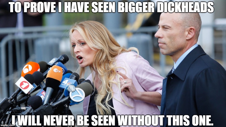 TO PROVE I HAVE SEEN BIGGER DICKHEADS; I WILL NEVER BE SEEN WITHOUT THIS ONE. | made w/ Imgflip meme maker