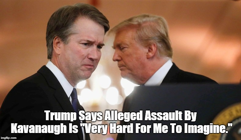 Trump Says Alleged Assault By Kavanaugh Is "Very Hard For Me To Imagine." | made w/ Imgflip meme maker