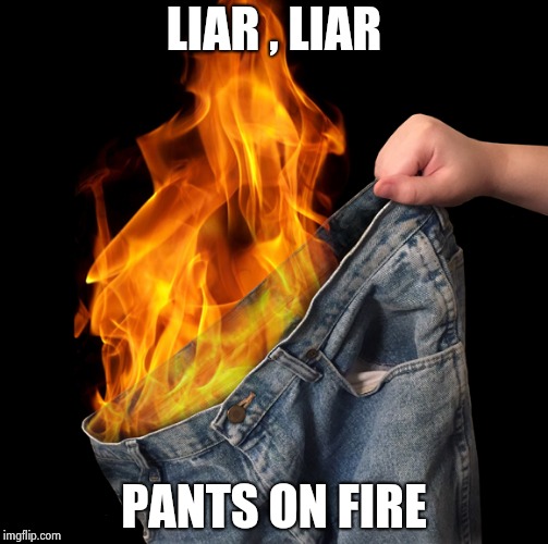 Pants on Fire | LIAR , LIAR PANTS ON FIRE | image tagged in pants on fire | made w/ Imgflip meme maker