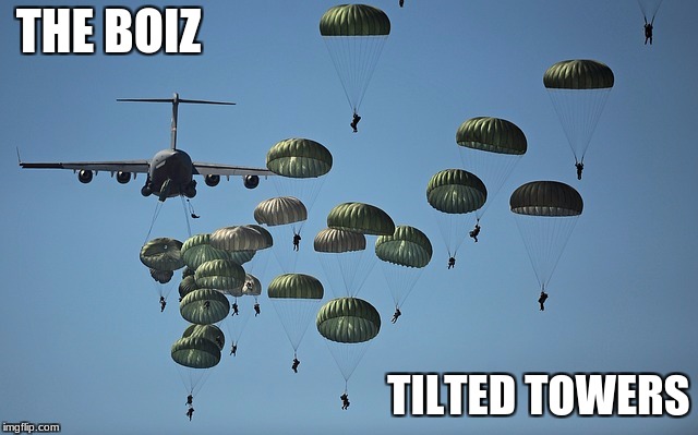Fortnite | THE BOIZ; TILTED TOWERS | image tagged in fortnite | made w/ Imgflip meme maker