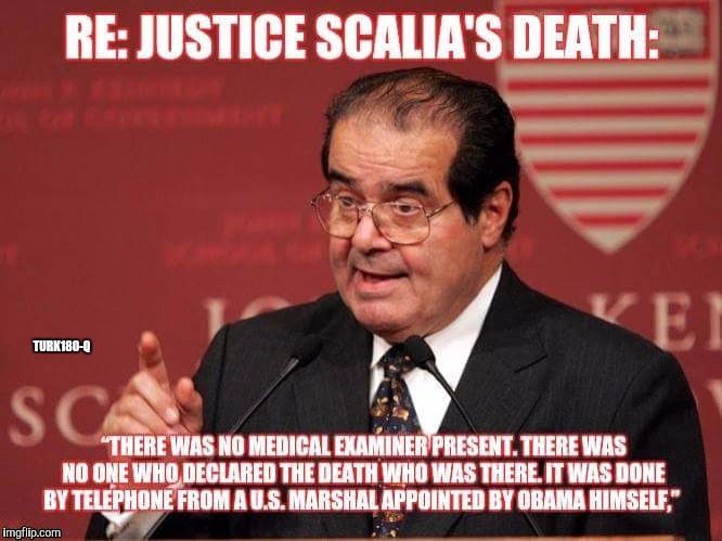 TURK180-Q | image tagged in scotus scalia | made w/ Imgflip meme maker