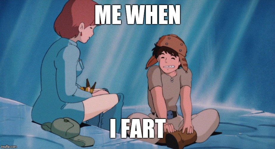 Asbel Fart | ME WHEN; I FART | image tagged in studio ghibli,funny,fart | made w/ Imgflip meme maker