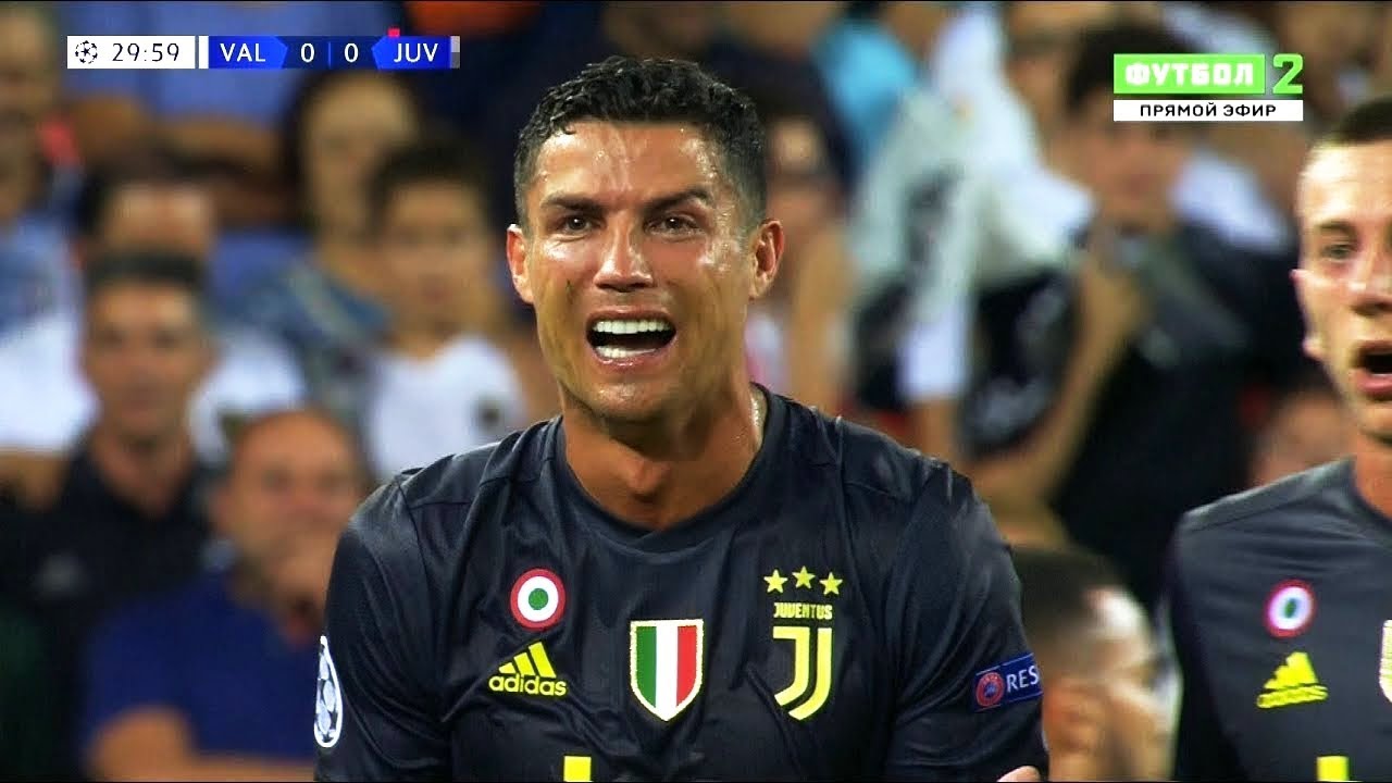 High Quality Ronaldo crying Blank Meme Template