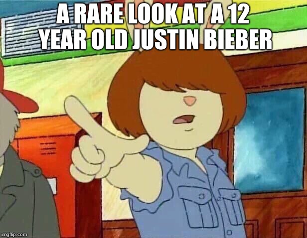 aj styles arthur | A RARE LOOK AT A 12 YEAR OLD JUSTIN BIEBER | image tagged in aj styles arthur | made w/ Imgflip meme maker