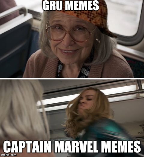 Captain Marvel | GRU MEMES; CAPTAIN MARVEL MEMES | image tagged in captain marvel,scumbag | made w/ Imgflip meme maker