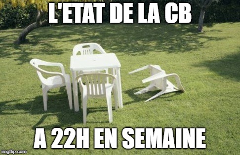 We Will Rebuild Meme | L'ETAT DE LA CB; A 22H EN SEMAINE | image tagged in memes,we will rebuild | made w/ Imgflip meme maker