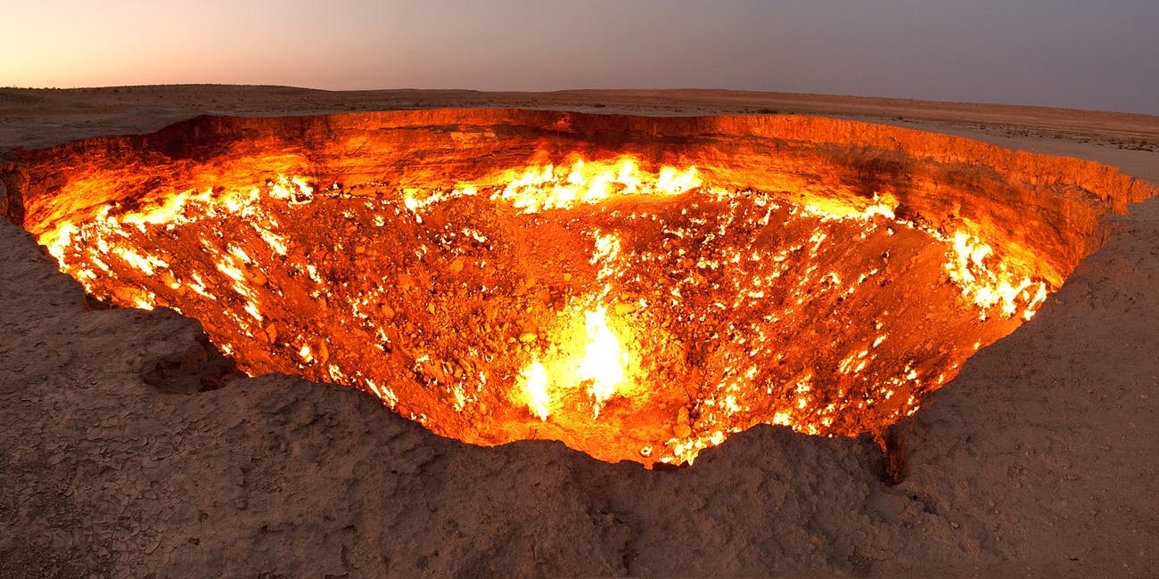 High Quality The Door to Hell Blank Meme Template