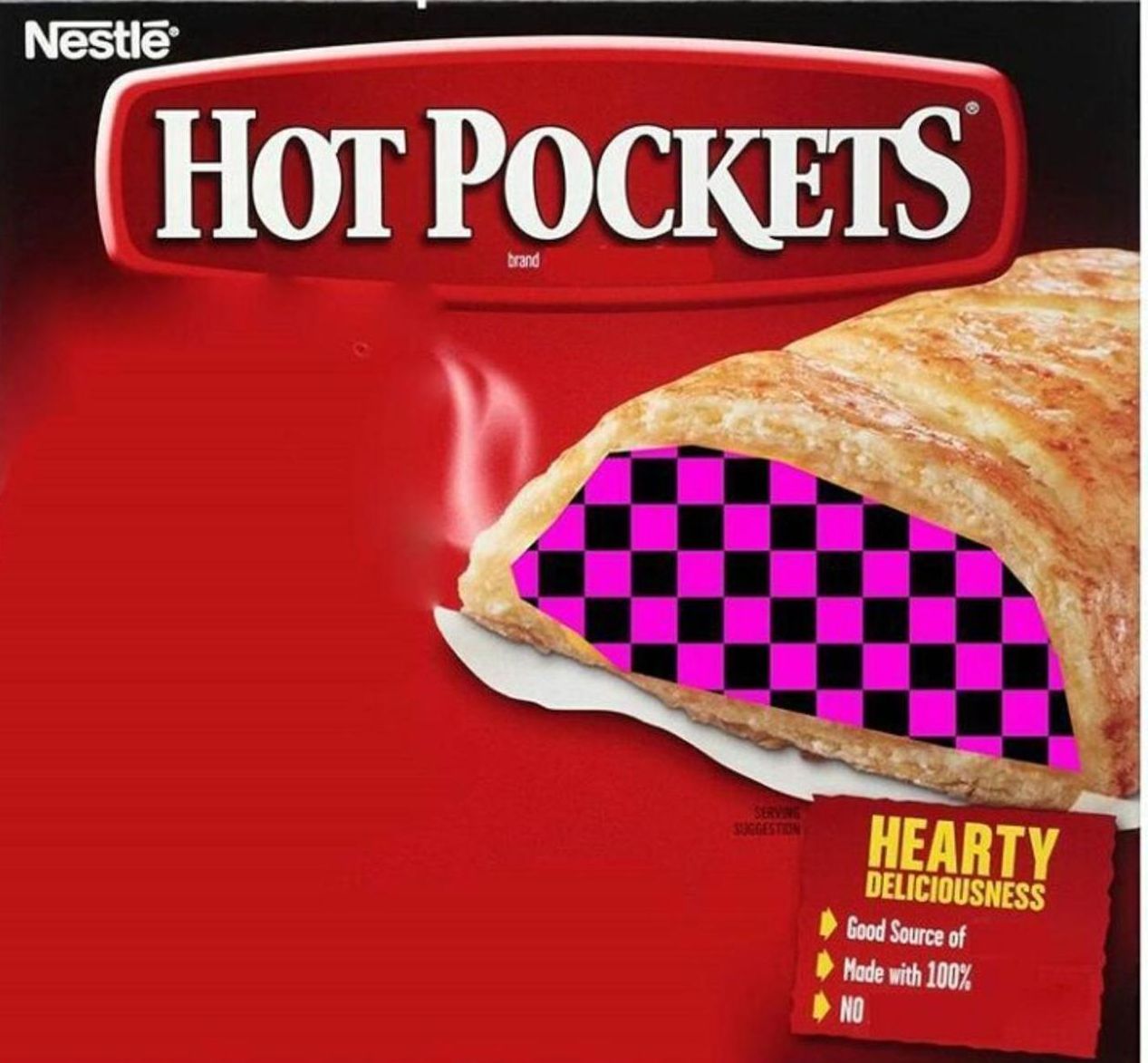 Hot Pocket Box Blank Meme Template. 