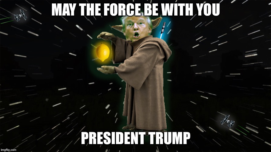 Yoda Trump | MAY THE FORCE BE WITH YOU; PRESIDENT TRUMP | image tagged in yoda,trump,beware,democrats,yoda trump,wise words yoda | made w/ Imgflip meme maker