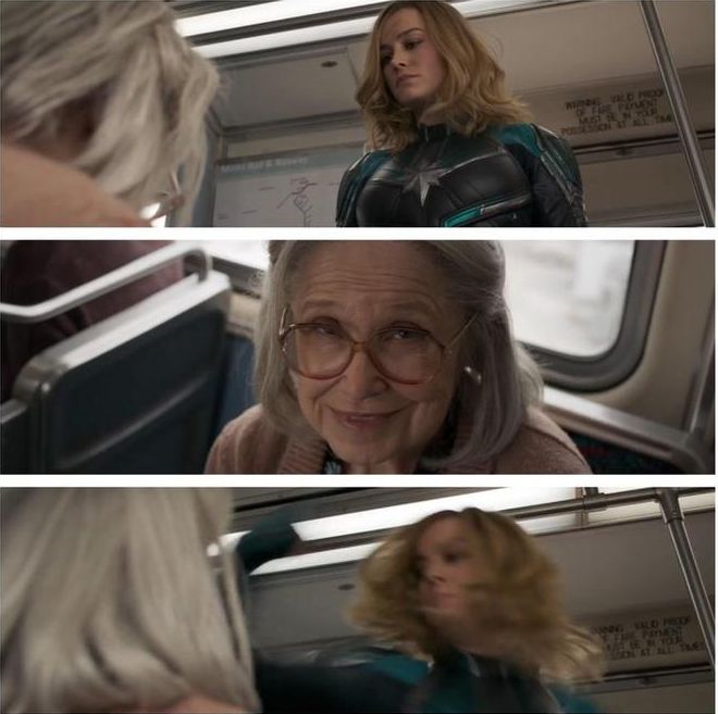 Captain Marvel Punch Blank Meme Template