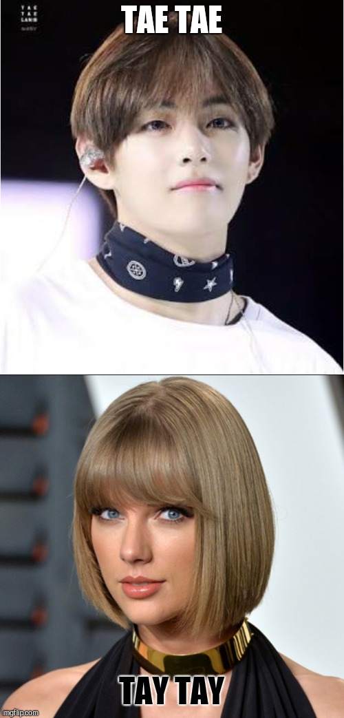Armys will understand...  | TAE TAE; TAY TAY | image tagged in bts,taylor swift | made w/ Imgflip meme maker