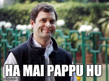 Rahul Gandhi | HA MAI PAPPU HU | image tagged in rahul gandhi | made w/ Imgflip meme maker