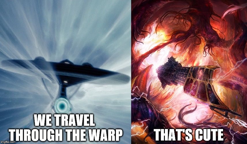 WE TRAVEL THROUGH
THE WARP; THAT'S CUTE | made w/ Imgflip meme maker