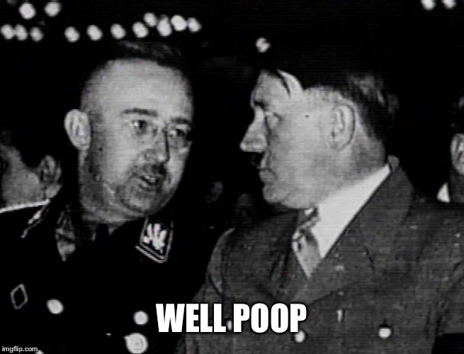 Grammar Nazis Himmler and Hitler | WELL POOP | image tagged in grammar nazis himmler and hitler | made w/ Imgflip meme maker