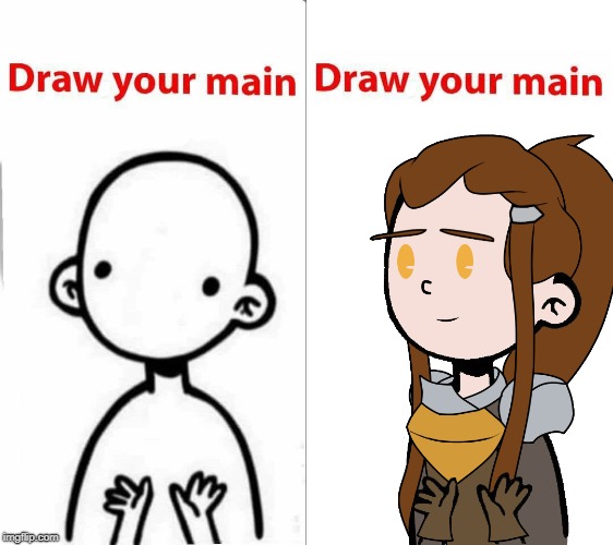 Draw Your Main 2018 | image tagged in brigitte,overwatch,drawing,base,2018 | made w/ Imgflip meme maker