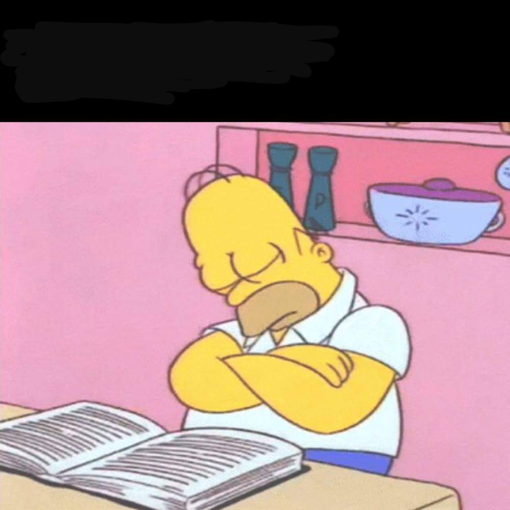 High Quality Homer simpson sleeping Blank Meme Template