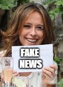 The big 2 million point face reveal... | FAKE NEWS | image tagged in jennifer love hewitt,jbmemegeek,face reveal,fake news | made w/ Imgflip meme maker