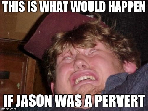 WTF Meme | THIS IS WHAT WOULD HAPPEN; IF JASON WAS A PERVERT | image tagged in memes,wtf | made w/ Imgflip meme maker