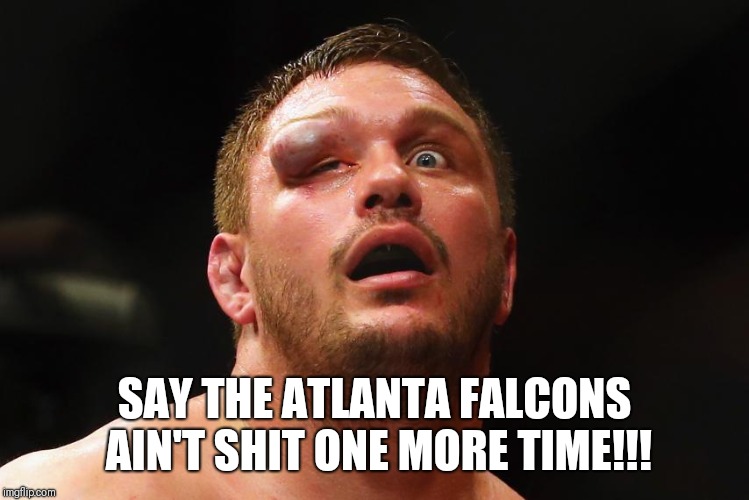Atlanta Falcons | SAY THE ATLANTA FALCONS AIN'T SHIT ONE MORE TIME!!! | image tagged in atlanta falcons | made w/ Imgflip meme maker
