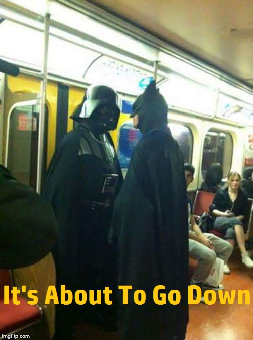 image tagged in darth vader,batman | made w/ Imgflip meme maker