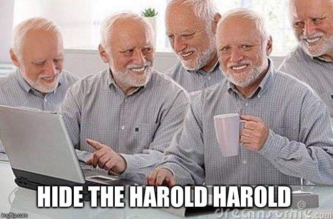 HIDE THE HAROLD HAROLD | made w/ Imgflip meme maker
