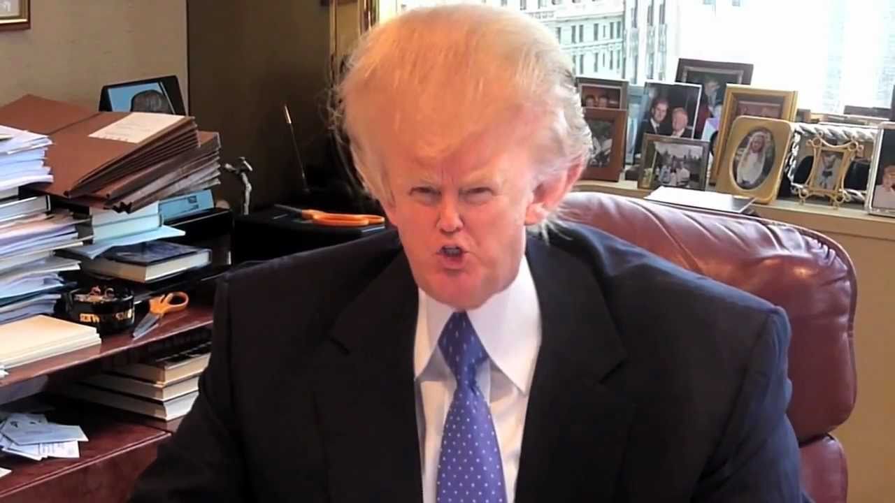 High Quality Trump weird hair Blank Meme Template