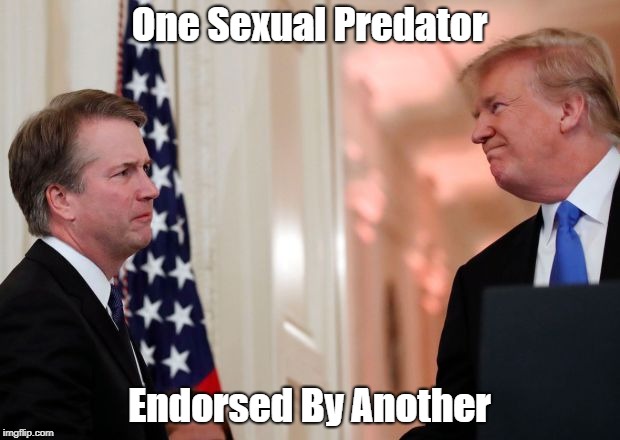 One Sexual Predator Endorsed By Another | made w/ Imgflip meme maker