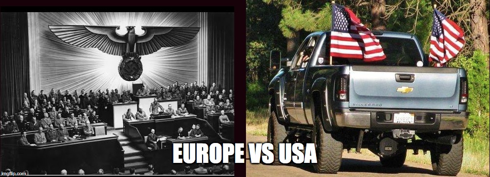 spot the difference | EUROPE VS USA | image tagged in maga,usa,politcs | made w/ Imgflip meme maker