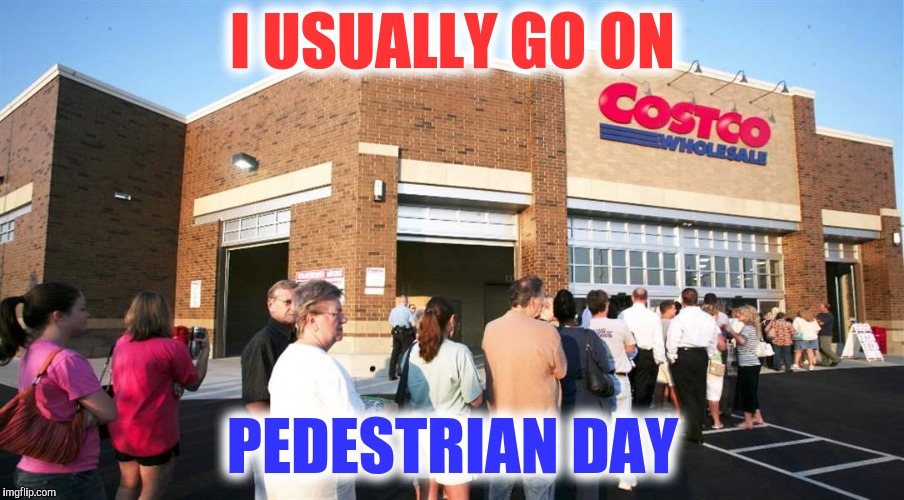I USUALLY GO ON PEDESTRIAN DAY | made w/ Imgflip meme maker