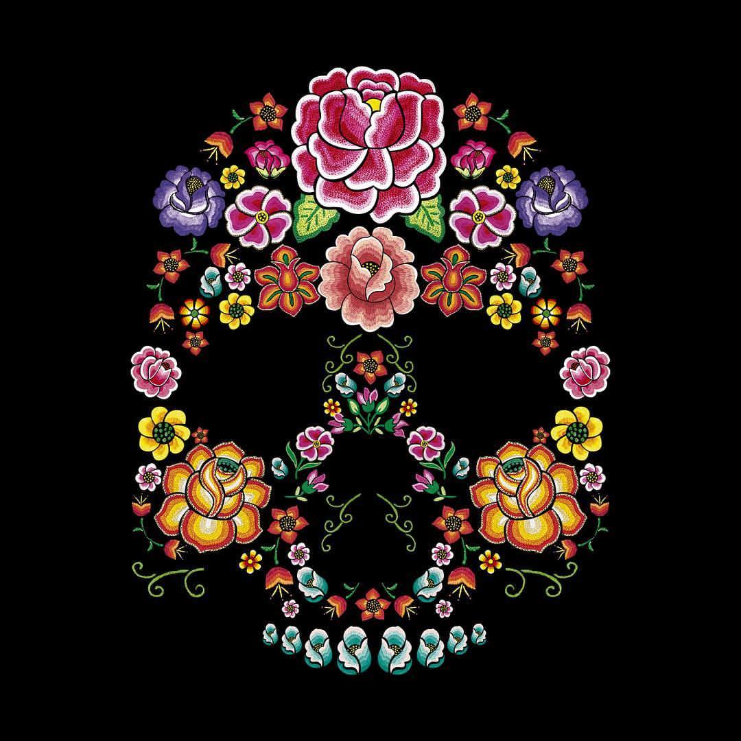 High Quality Flower Calavera Blank Meme Template