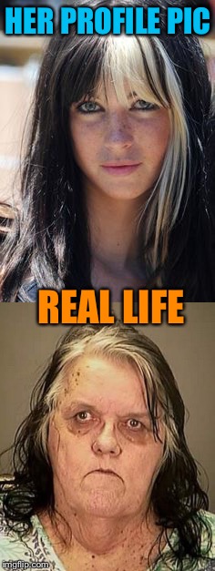 HER PROFILE PIC REAL LIFE | made w/ Imgflip meme maker