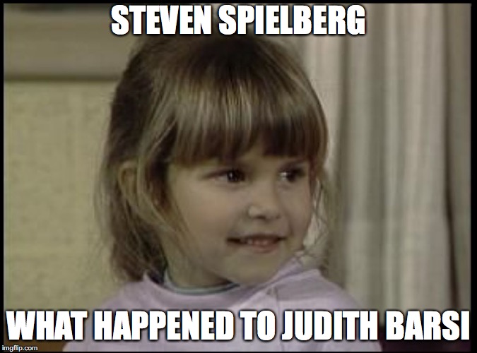 Judith Barsi | STEVEN SPIELBERG; WHAT HAPPENED TO JUDITH BARSI | image tagged in judith barsi | made w/ Imgflip meme maker