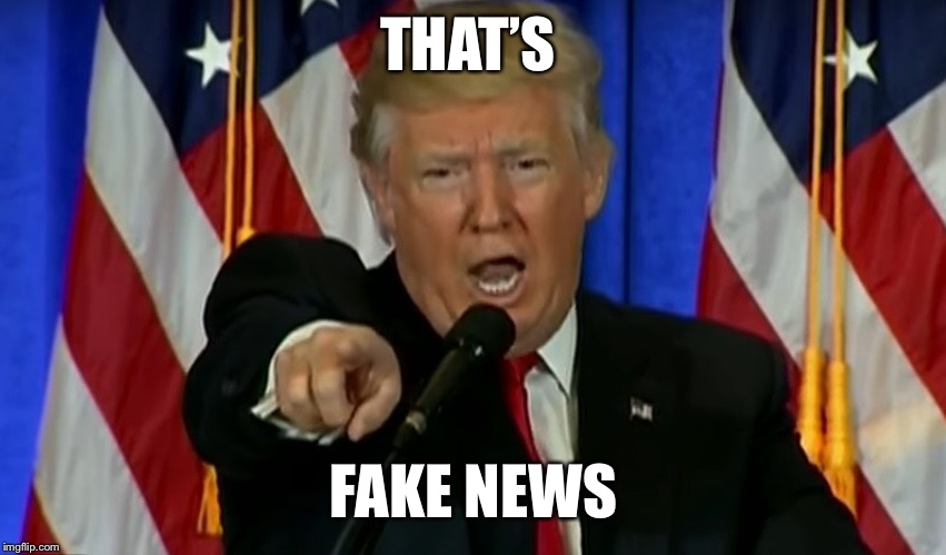 Trump Fake News  | THAT’S FAKE NEWS | image tagged in trump fake news | made w/ Imgflip meme maker