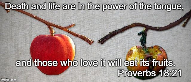 Tongue | Death and life are in the power of the tongue, and those who love it will eat its fruits. 








































Proverbs 18:21 | image tagged in wisdom | made w/ Imgflip meme maker