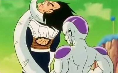 vegeta getting choked Blank Meme Template