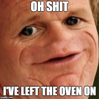 SOSIG | OH SHIT; I'VE LEFT THE OVEN ON | image tagged in sosig | made w/ Imgflip meme maker