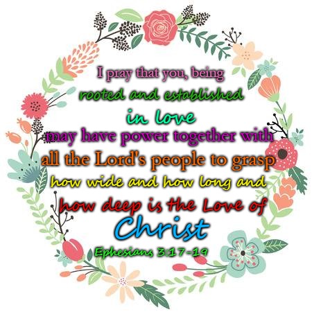 Ephesians 3:17-19 I Pray That You Being Rooted In Love May Have Power To Grasp How Deep Is The Love Of Christ | I pray that you, being; rooted and established; in love; may have power together with; all the Lord's people to grasp; how wide and how long and; how deep is the Love of; Christ; Ephesians 3:17-19 | image tagged in bible,holy bible,holy spirit,bible verse,verse,god | made w/ Imgflip meme maker