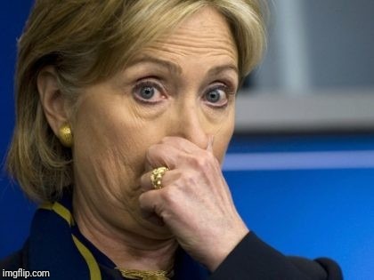 Hillary hold nose | . | image tagged in hillary hold nose | made w/ Imgflip meme maker