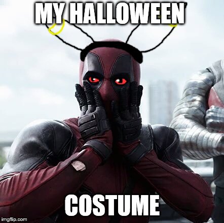 UMBREPOOL | MY HALLOWEEN; COSTUME | image tagged in memes,deadpool surprised | made w/ Imgflip meme maker