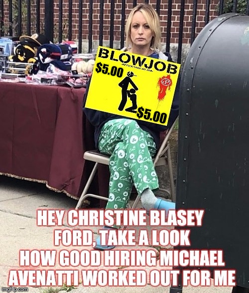 $5.00; $5.00 | image tagged in stormy daniels | made w/ Imgflip meme maker
