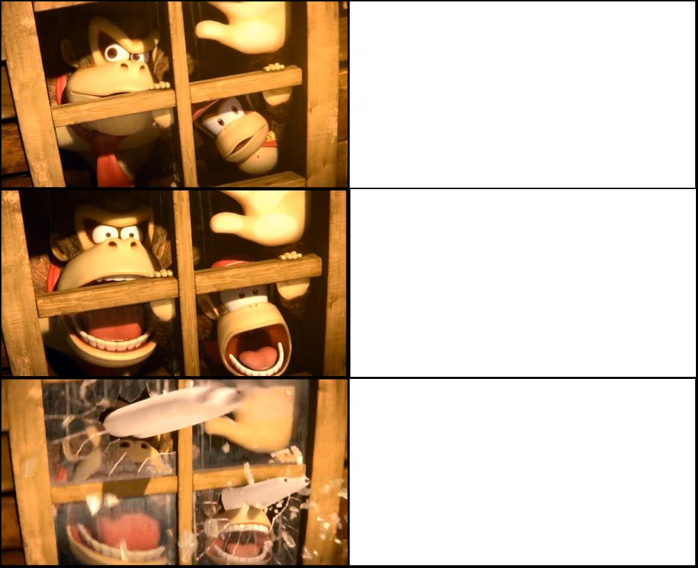 DK Suprise Blank Meme Template