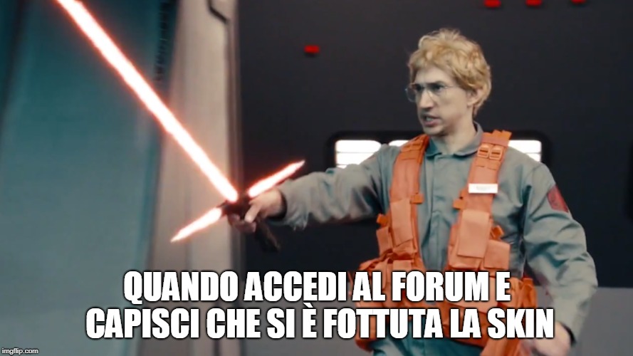 QUANDO ACCEDI AL FORUM E CAPISCI CHE SI È FOTTUTA LA SKIN | made w/ Imgflip meme maker