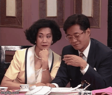 Pretty good. | image tagged in gifs,couple,judging | made w/ Imgflip images-to-gif maker