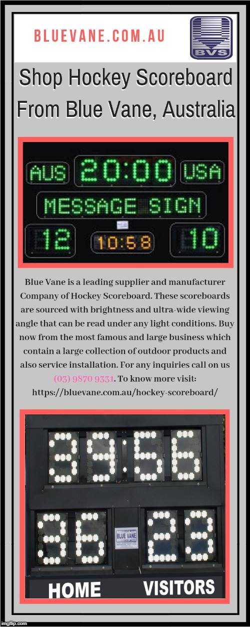 Hockey Scoreboard at Best price from Blue Vane - Australia | image tagged in hockey scoreboard,scoreboard,electronic scoreboard,led scoreboard,video screen scoreboard | made w/ Imgflip meme maker