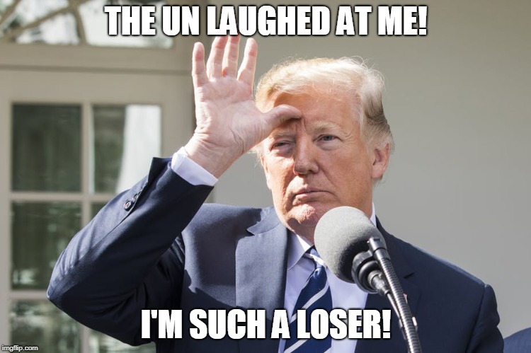 THE UN LAUGHED AT ME! I'M SUCH A LOSER! | image tagged in loser | made w/ Imgflip meme maker