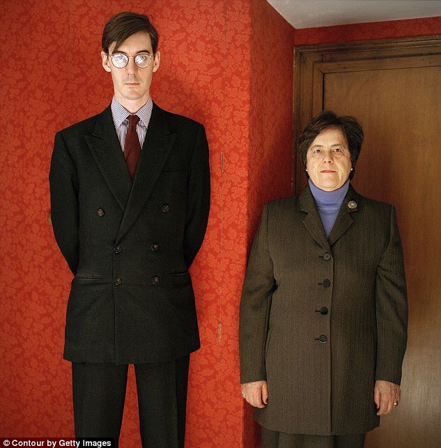 Jacob Rees Mogg with Nanny Blank Meme Template