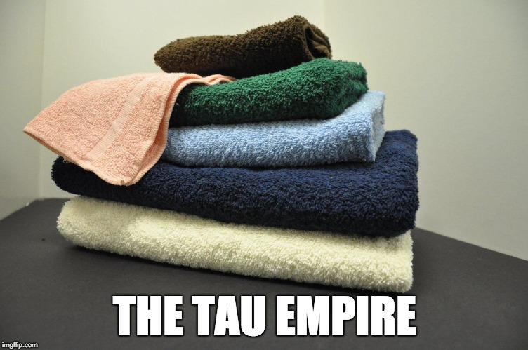 THE TAU EMPIRE | image tagged in warhammer 40k,tau empire,towels | made w/ Imgflip meme maker