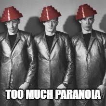 TOO MUCH PARANOIA | made w/ Imgflip meme maker